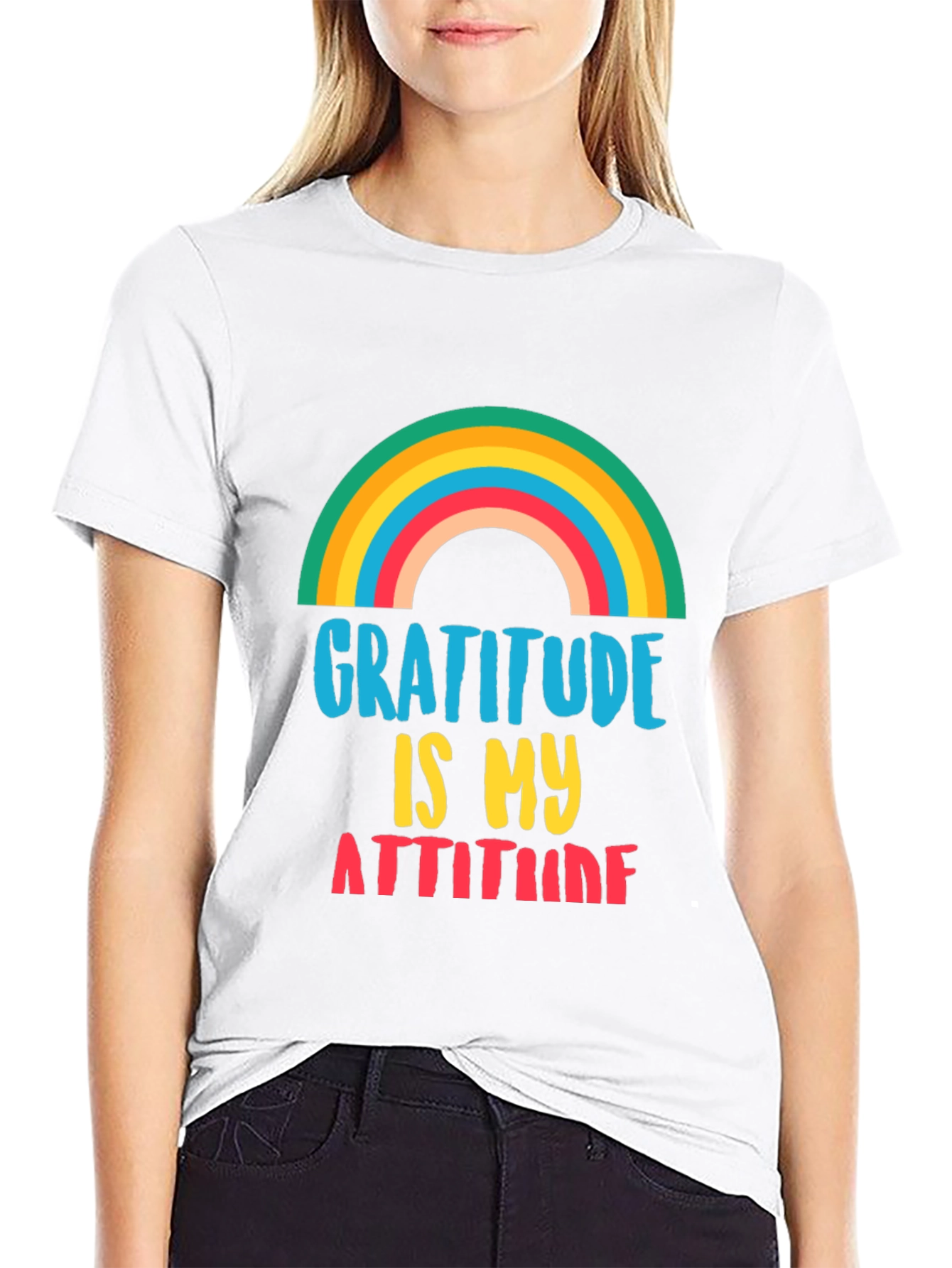 Gratitude is My Attitude Black T-Shirt