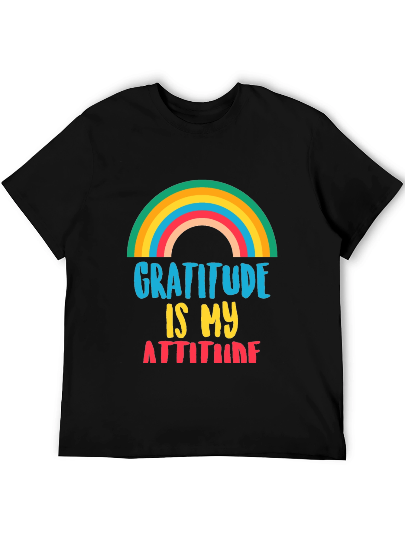 Gratitude is My Attitude Black T-Shirt