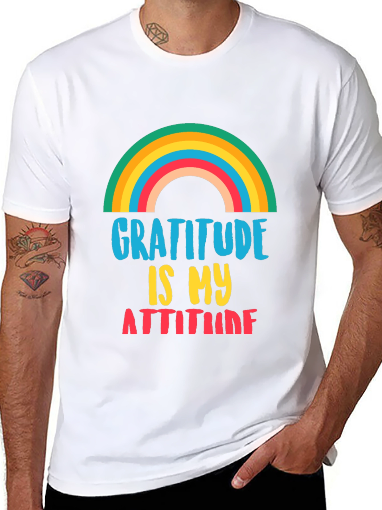 Gratitude is My Attitude Black T-Shirt