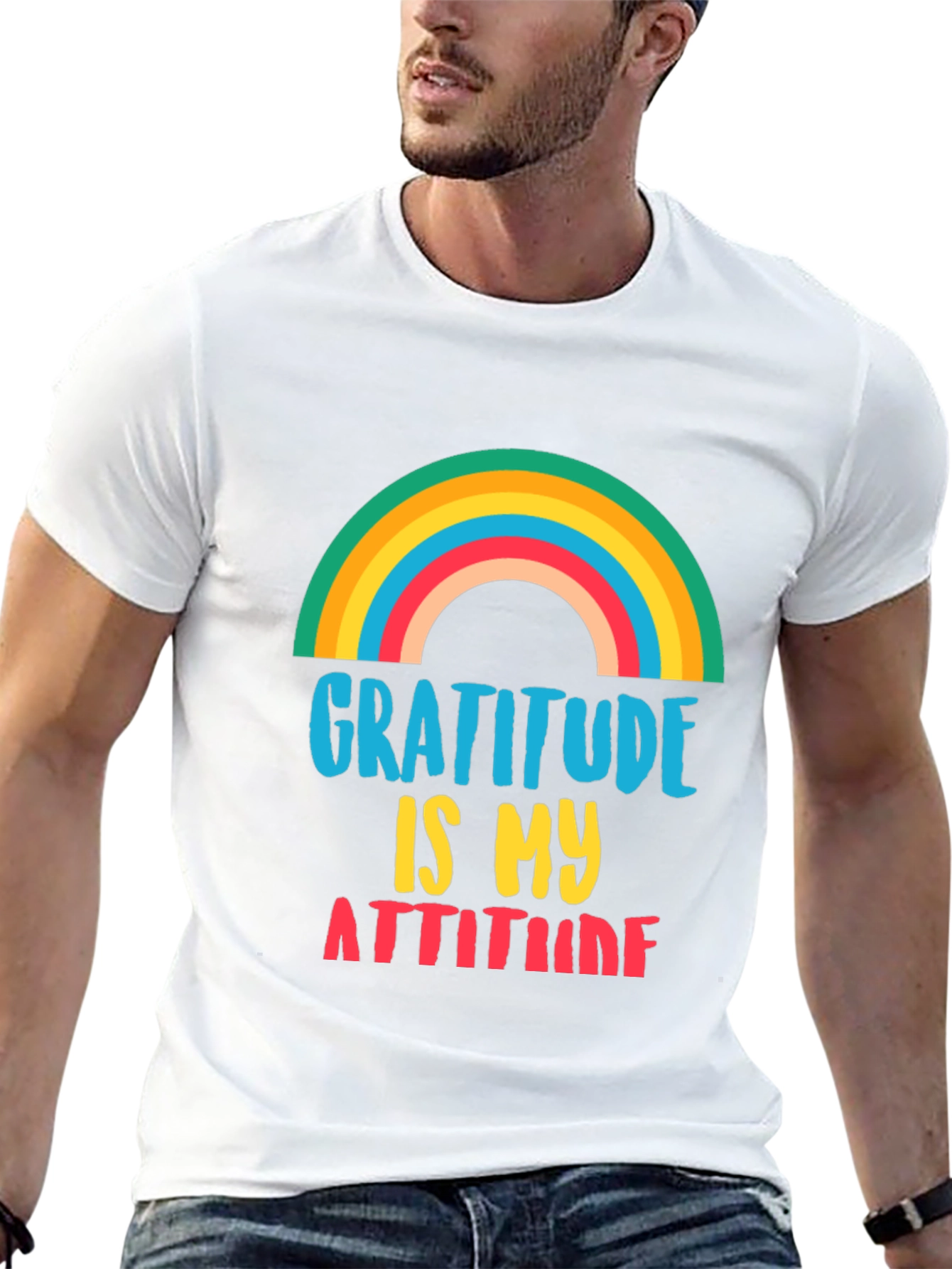 Gratitude is My Attitude Black T-Shirt