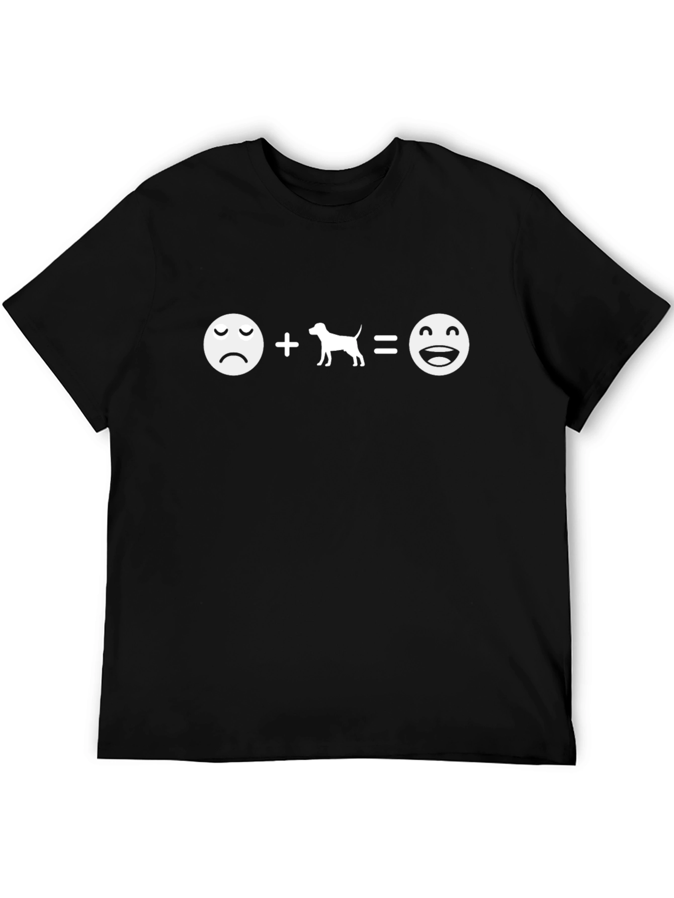 Dog Lover T-Shirt: Sad + Dog = Happy