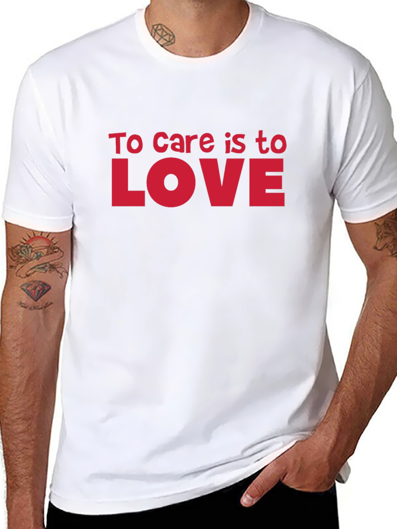 To Care Is To Love Black T-Shirt