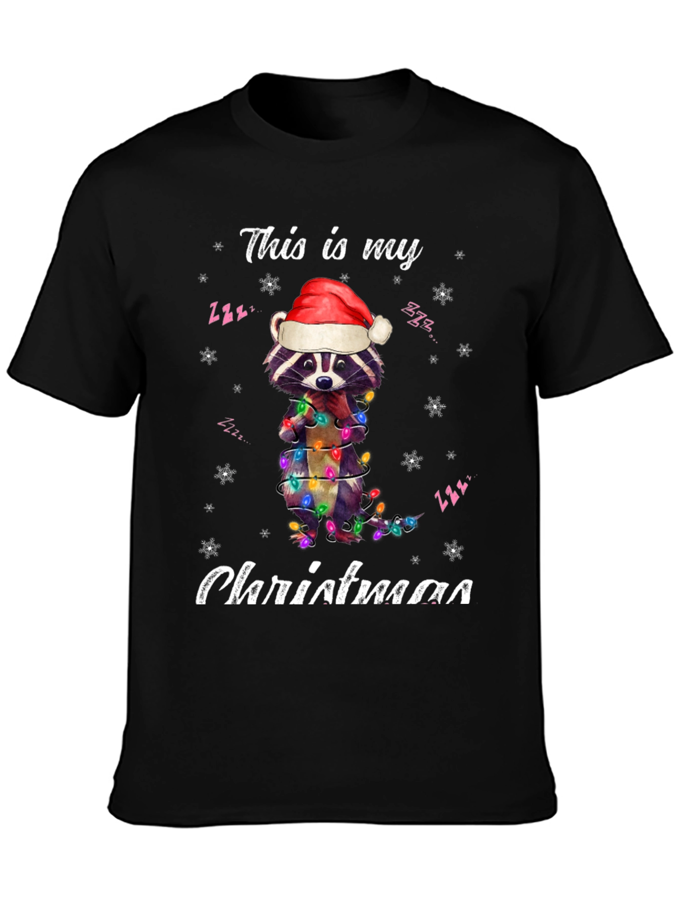 Christmas Raccoon T-Shirt