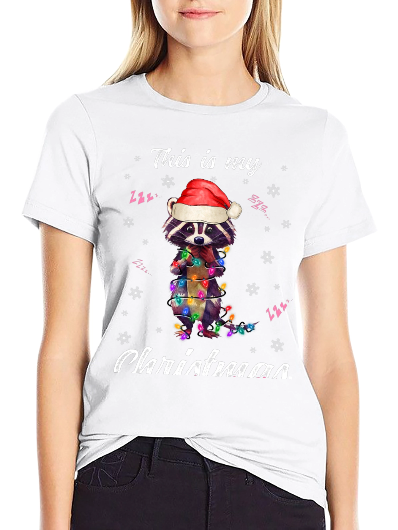 Christmas Raccoon T-Shirt