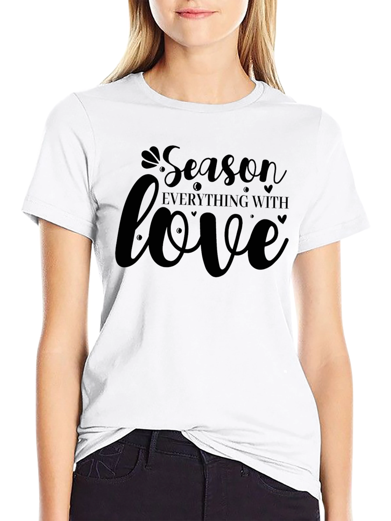 Season Everything With Love - Black T-Shirt