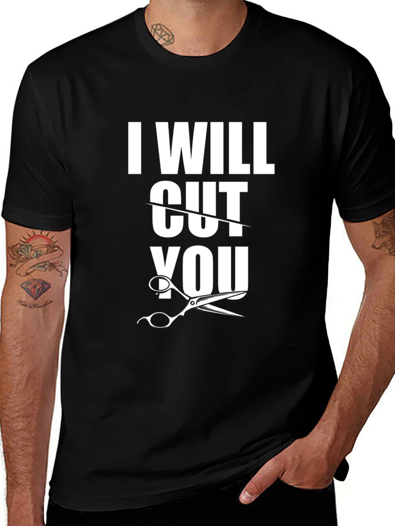 I Will Cut You T-Shirt Barber Graphic Tee