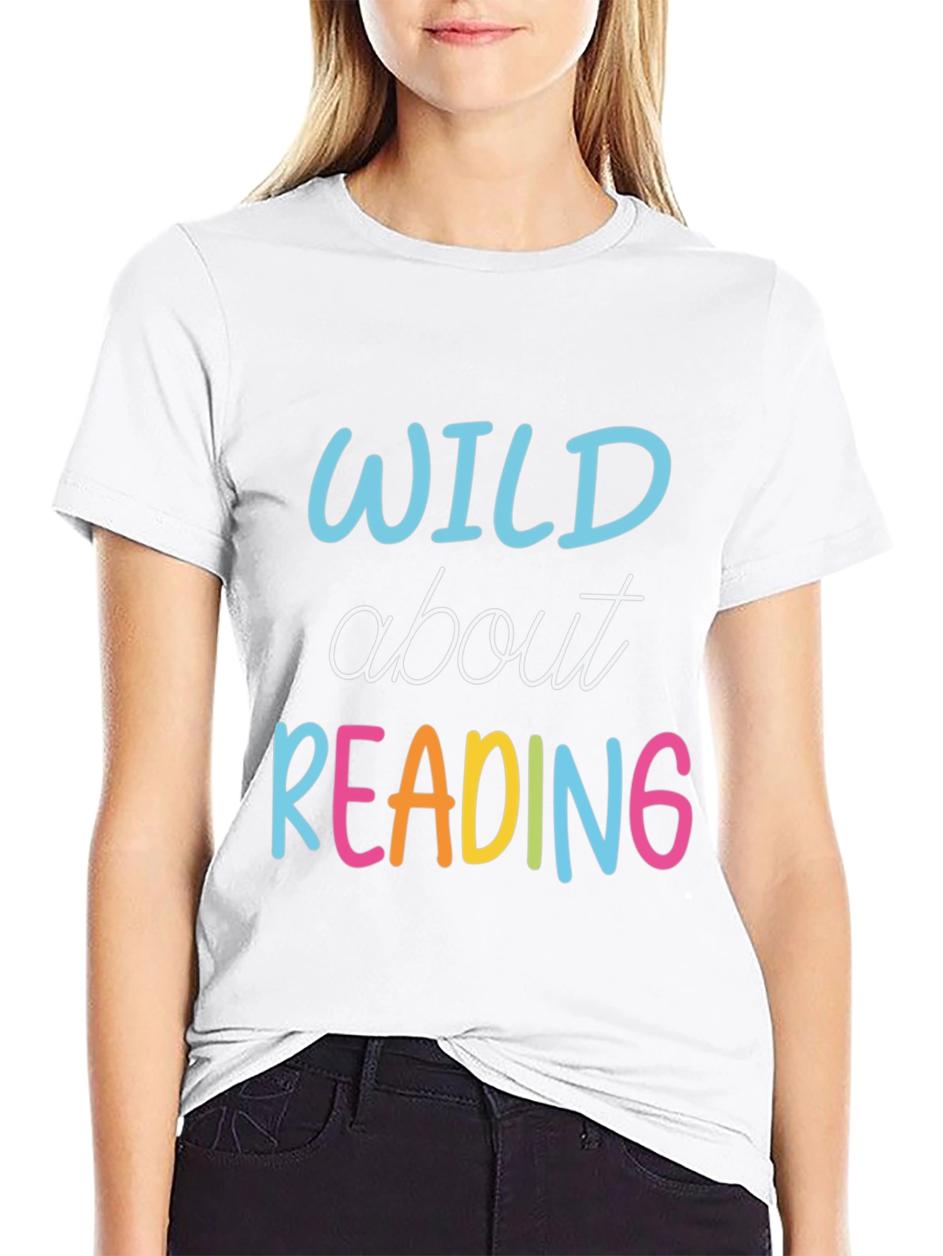 Wild About Reading T-Shirt - Teacher Reader Tee