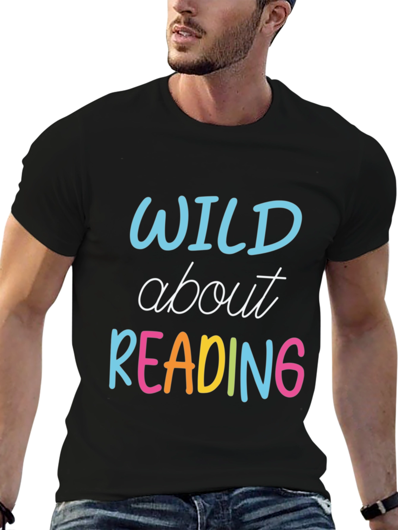 Wild About Reading T-Shirt - Teacher Reader Tee
