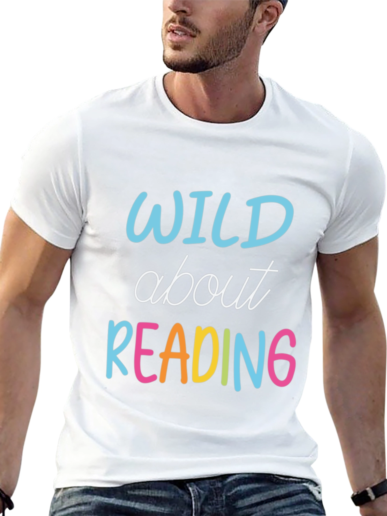 Wild About Reading T-Shirt - Teacher Reader Tee
