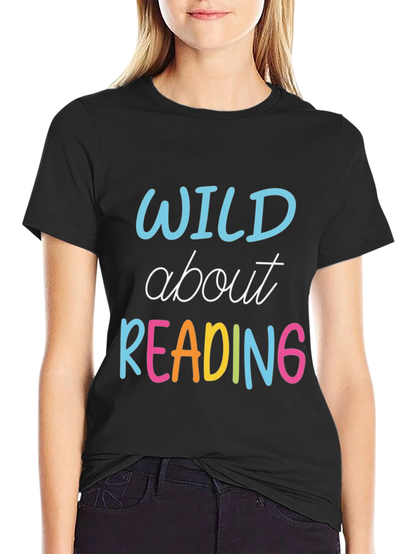 Wild About Reading T-Shirt - Teacher Reader Tee