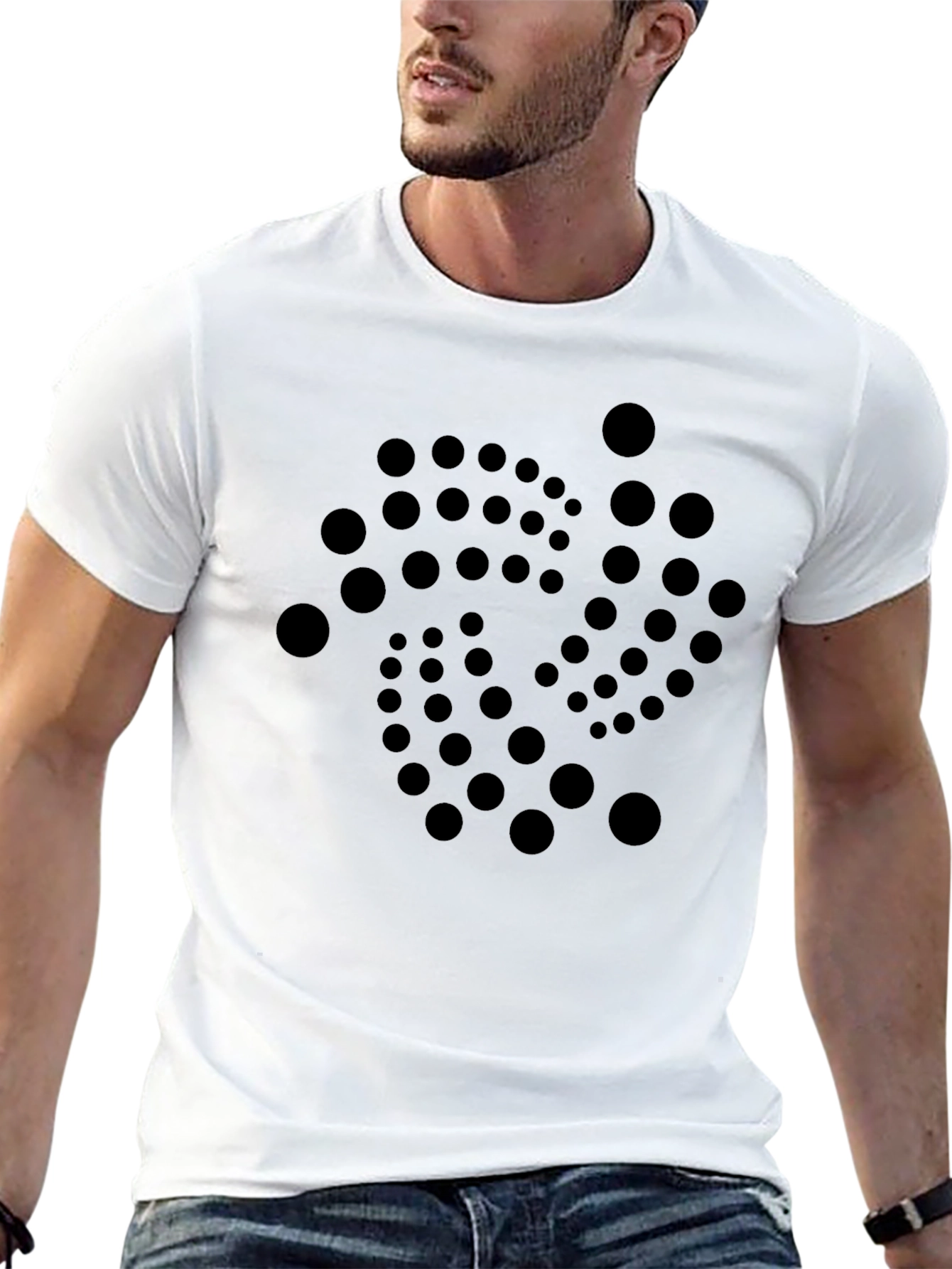 IOTA Crypto Graphic T-Shirt - Stylish Black Tee
