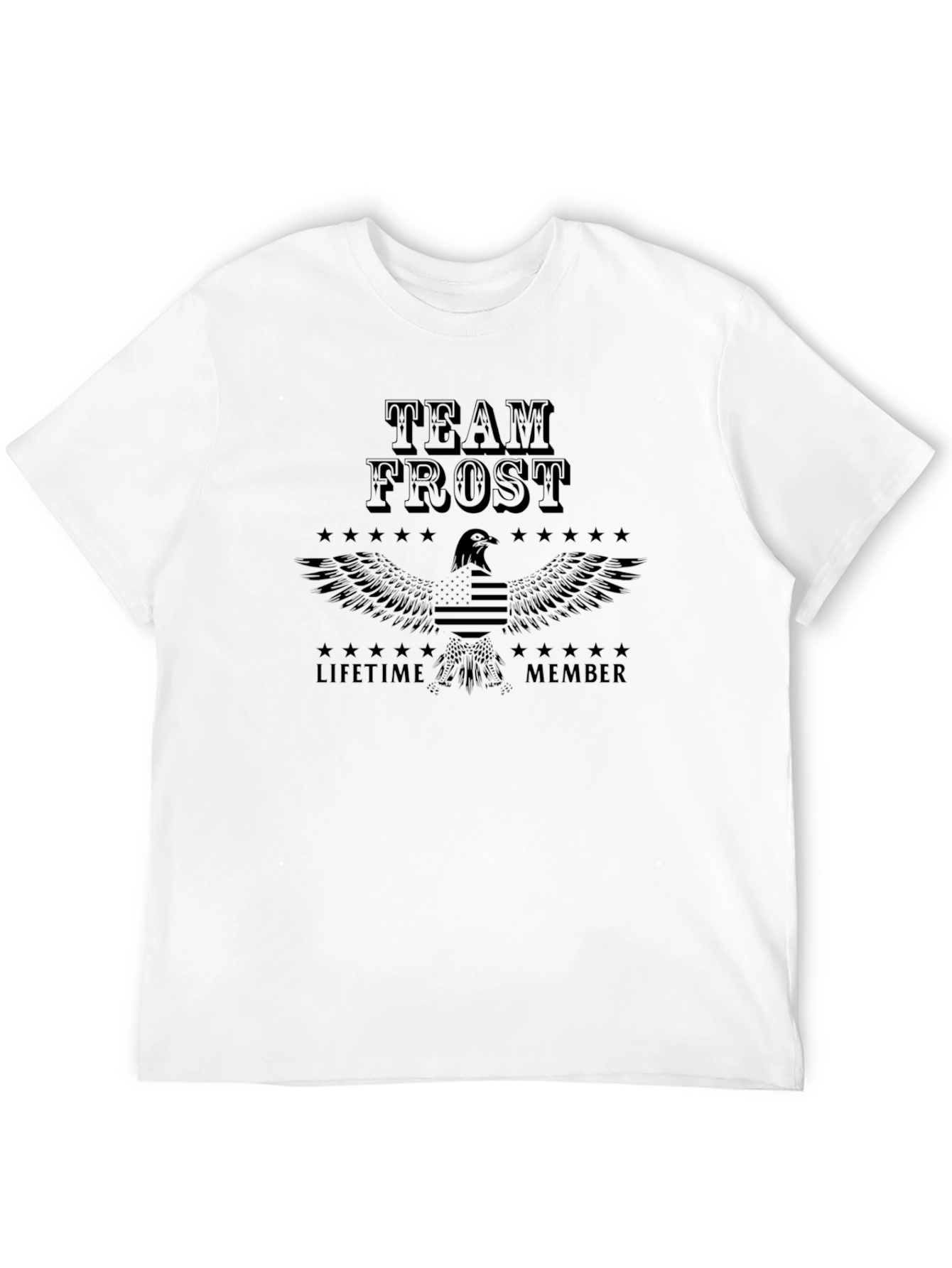 Team Frost Lifetime Member Black Graphic T-Shirt