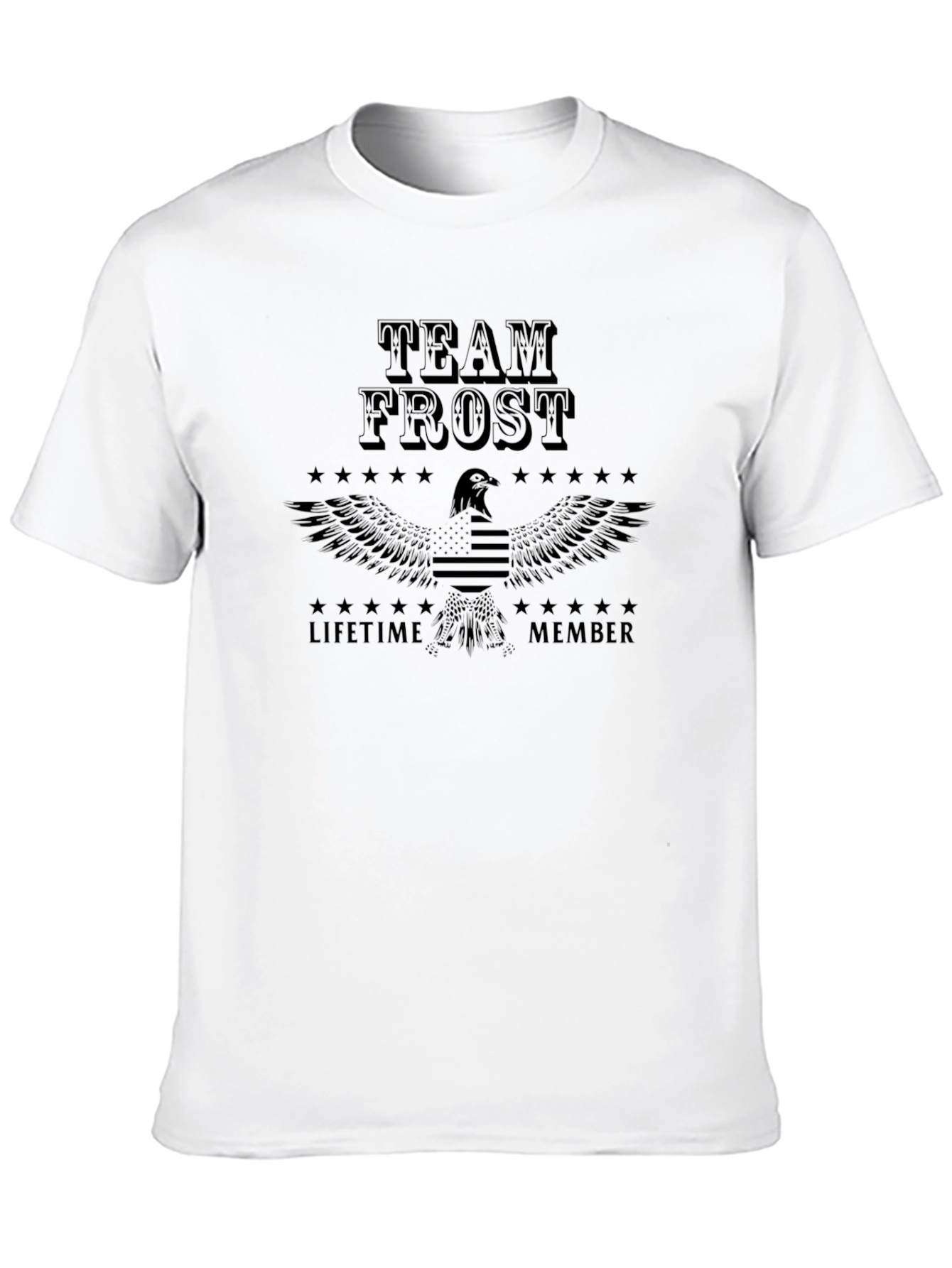 Team Frost Lifetime Member Black Graphic T-Shirt
