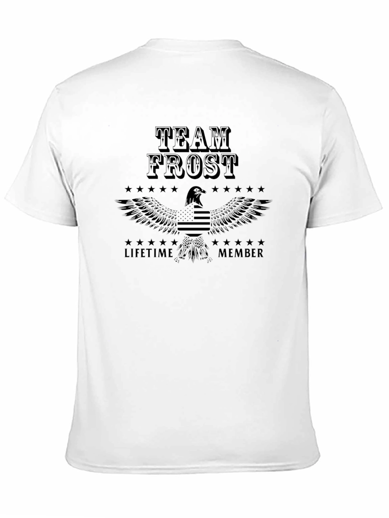 Team Frost Lifetime Member Black Graphic T-Shirt