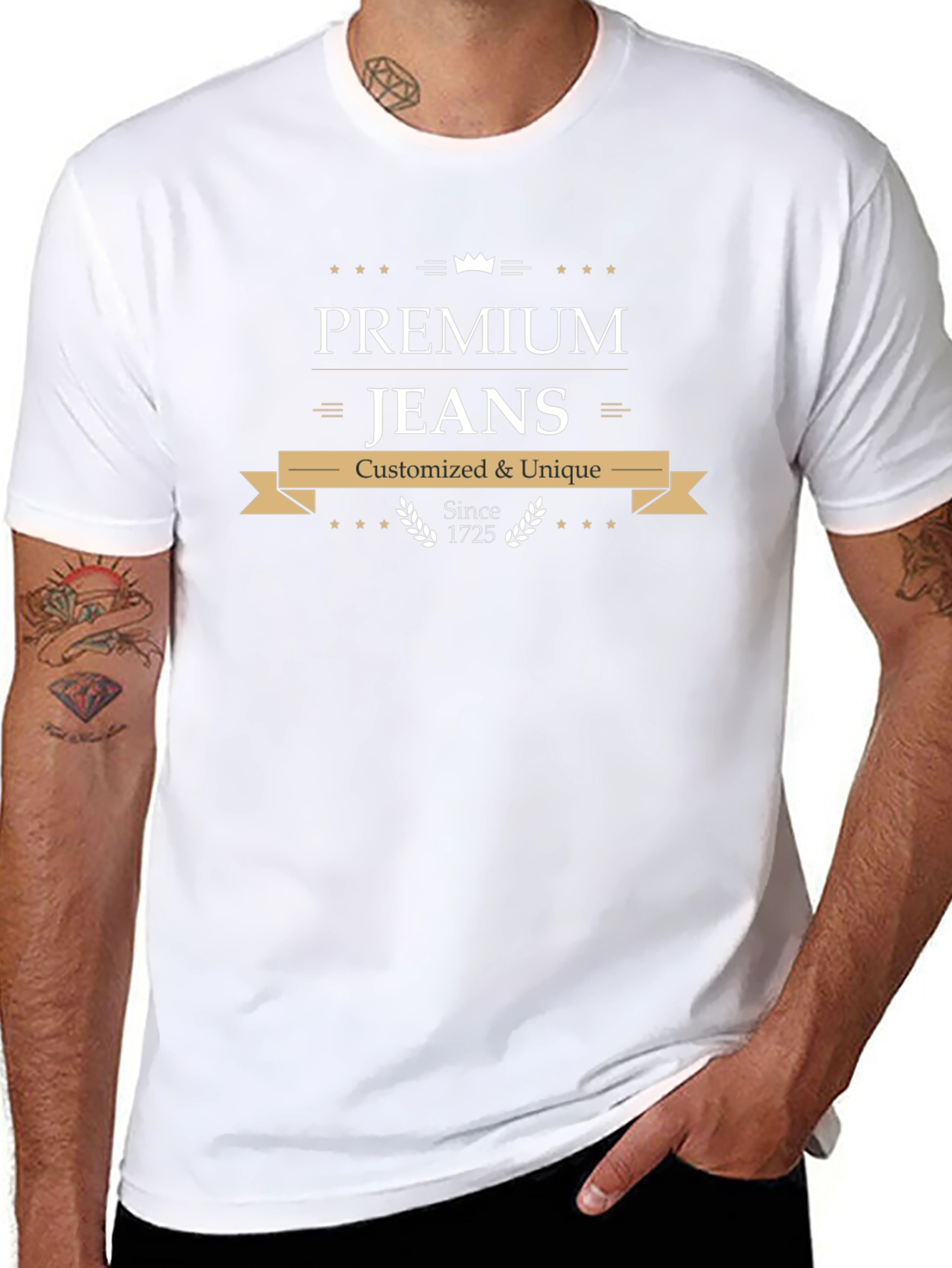 Premium Jeans T-Shirt - Customized & Unique
