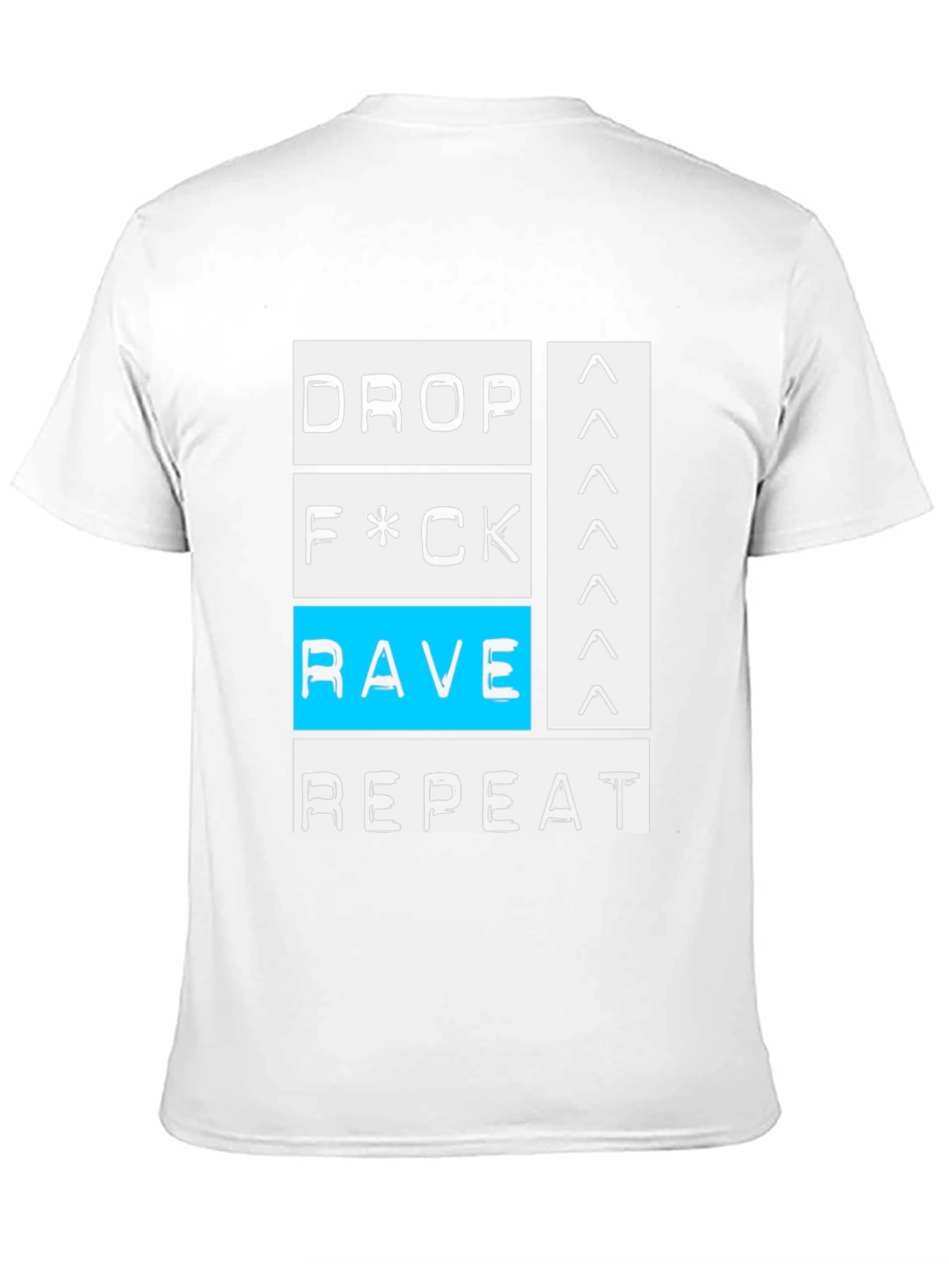 Drop Rave Repeat Black Graphic T-Shirt