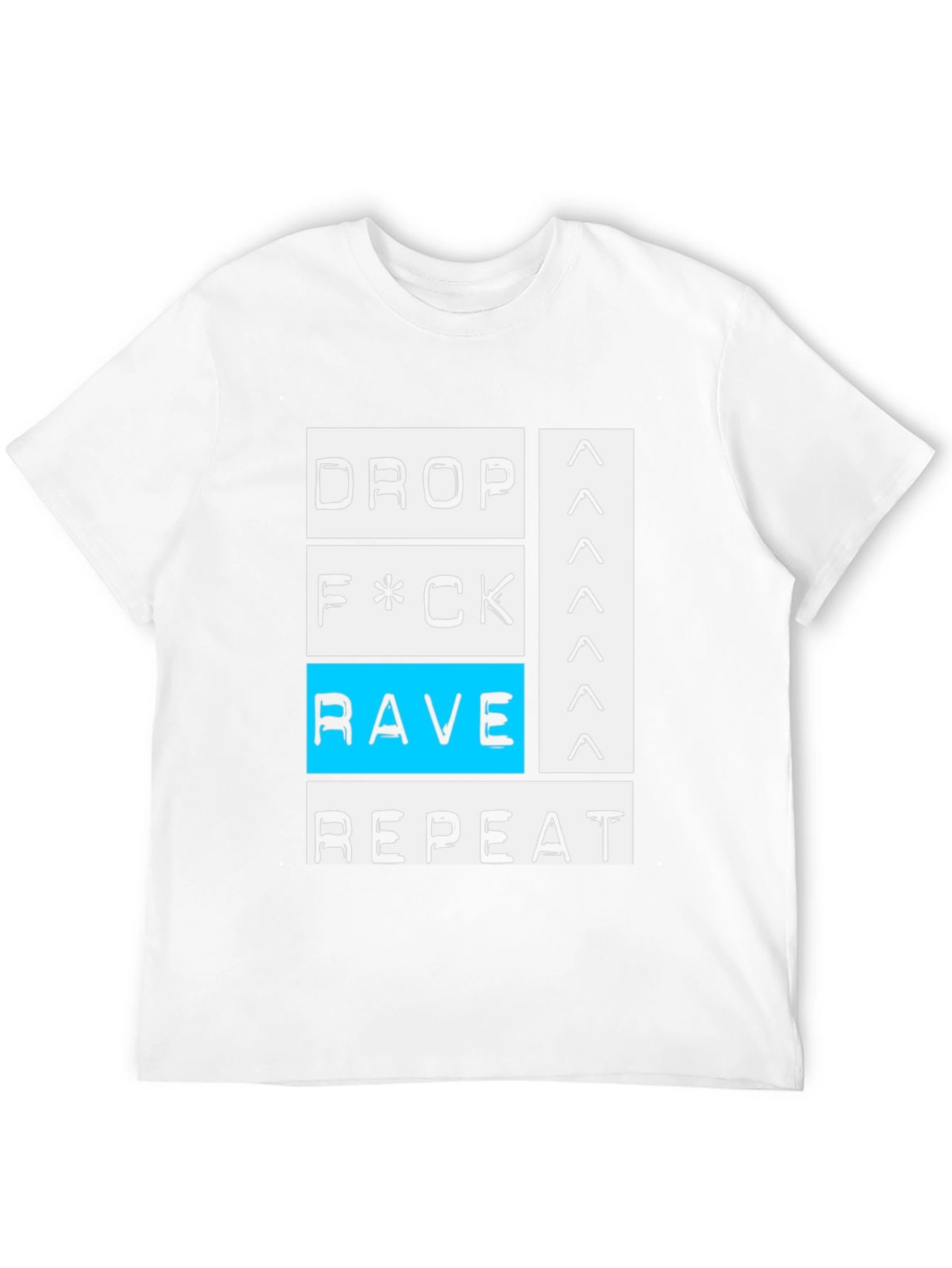 Drop Rave Repeat Black Graphic T-Shirt