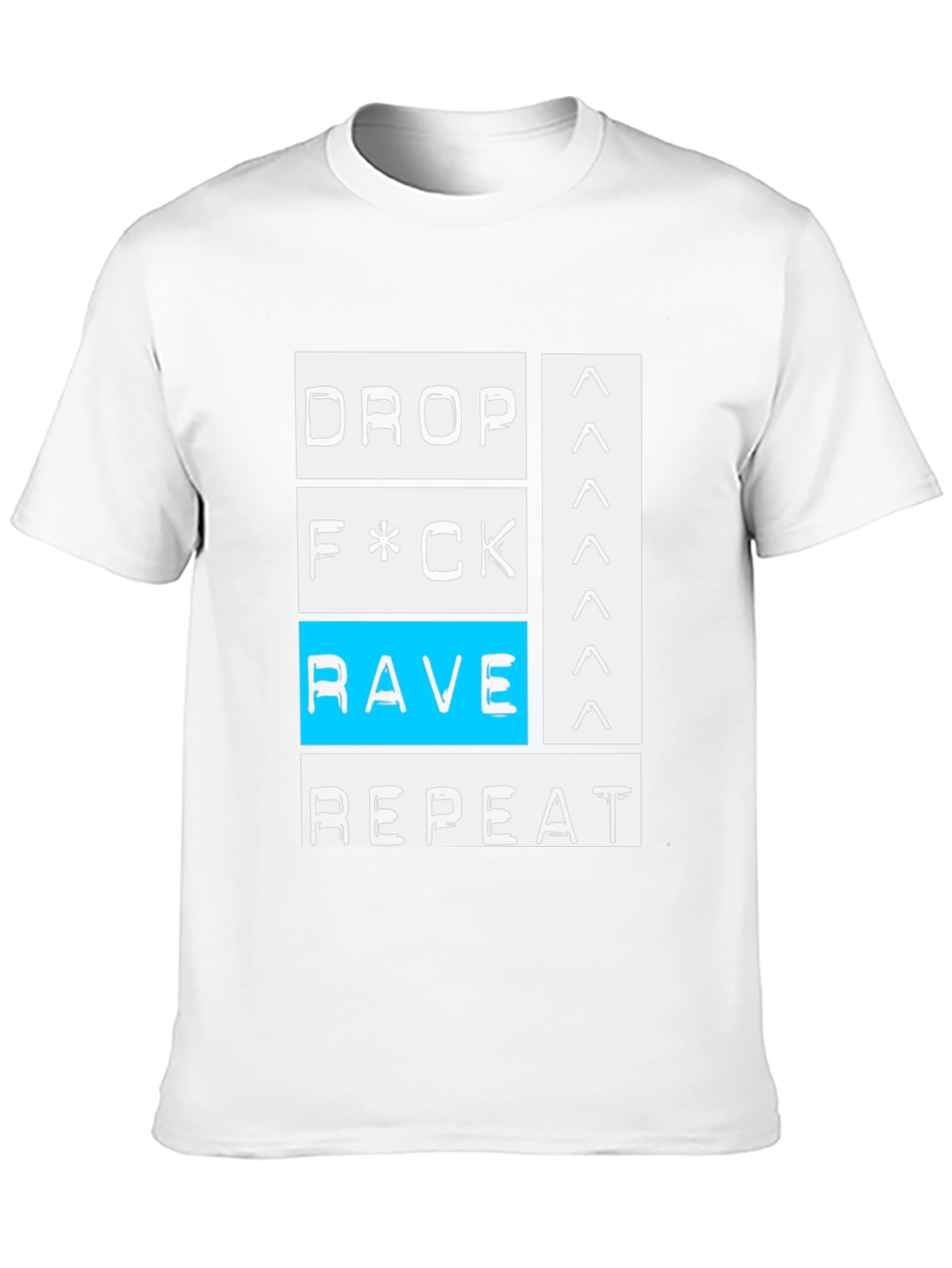 Drop Rave Repeat Black Graphic T-Shirt