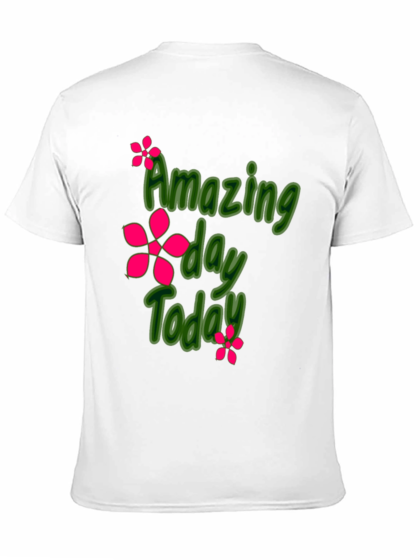 Amazing Day Today Black Graphic Tee Shirt