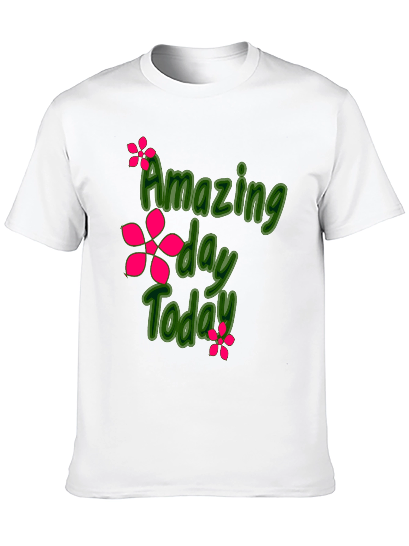 Amazing Day Today Black Graphic Tee Shirt