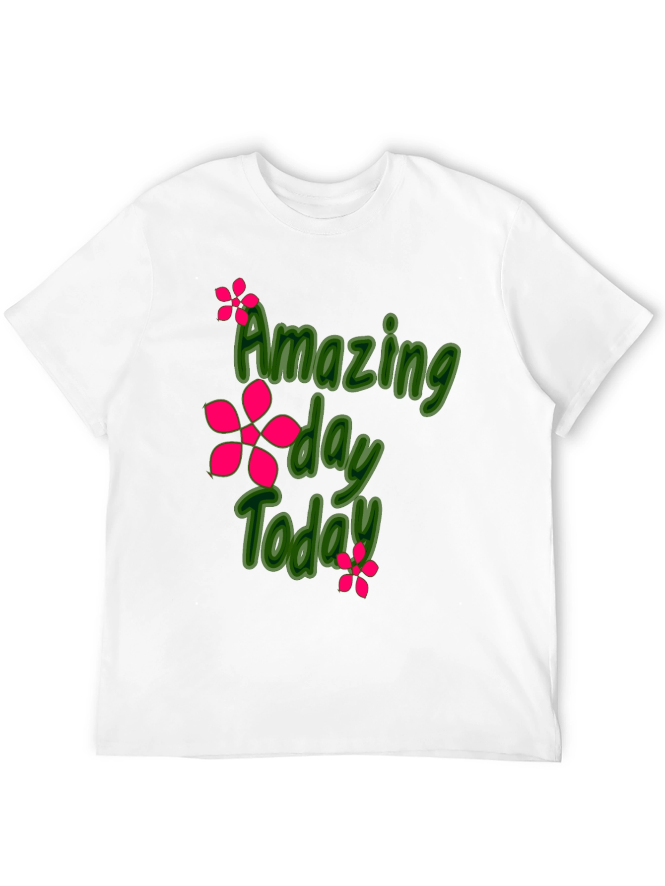 Amazing Day Today Black Graphic Tee Shirt