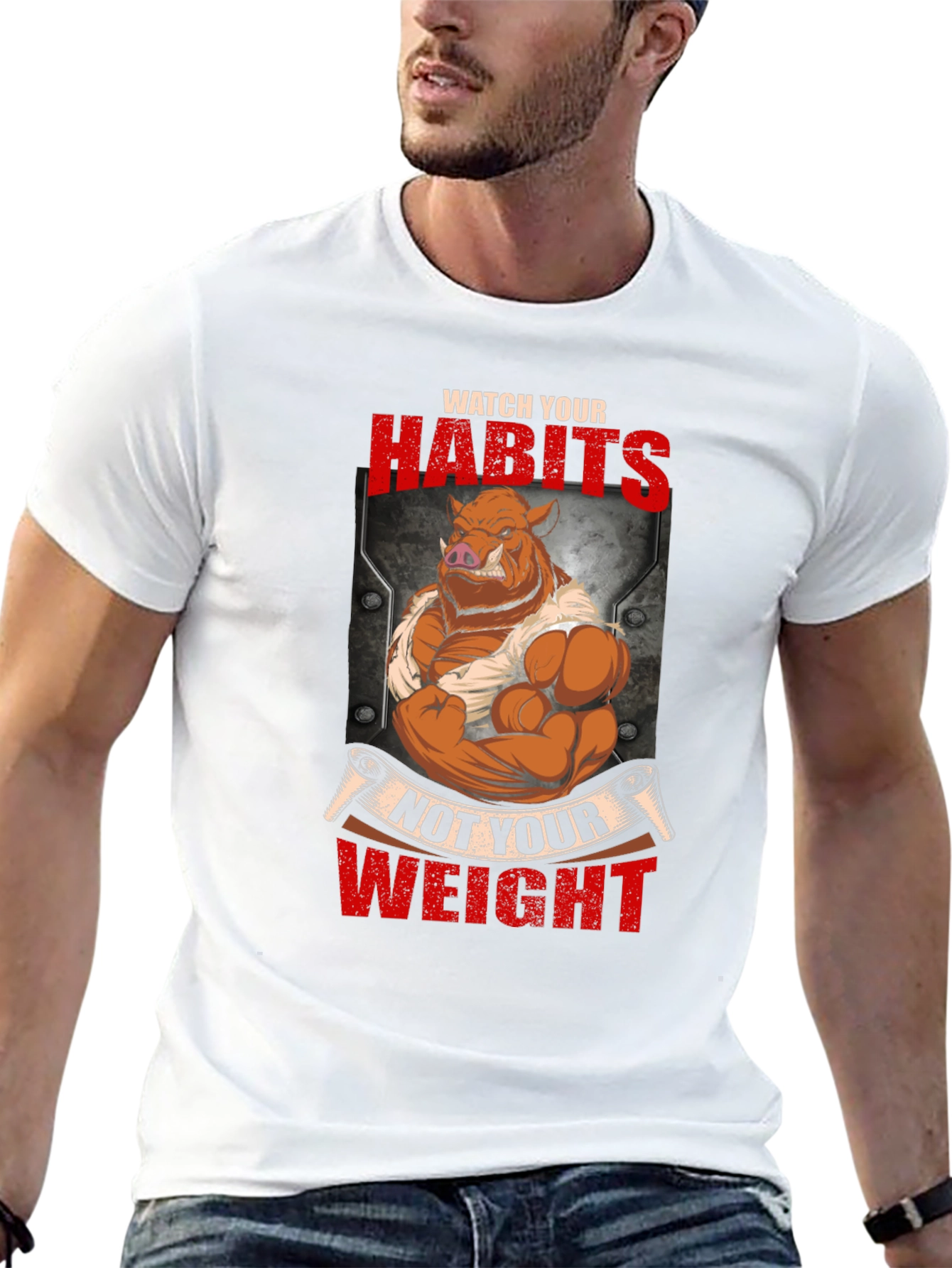 Habits Not Weight Graphic T-Shirt