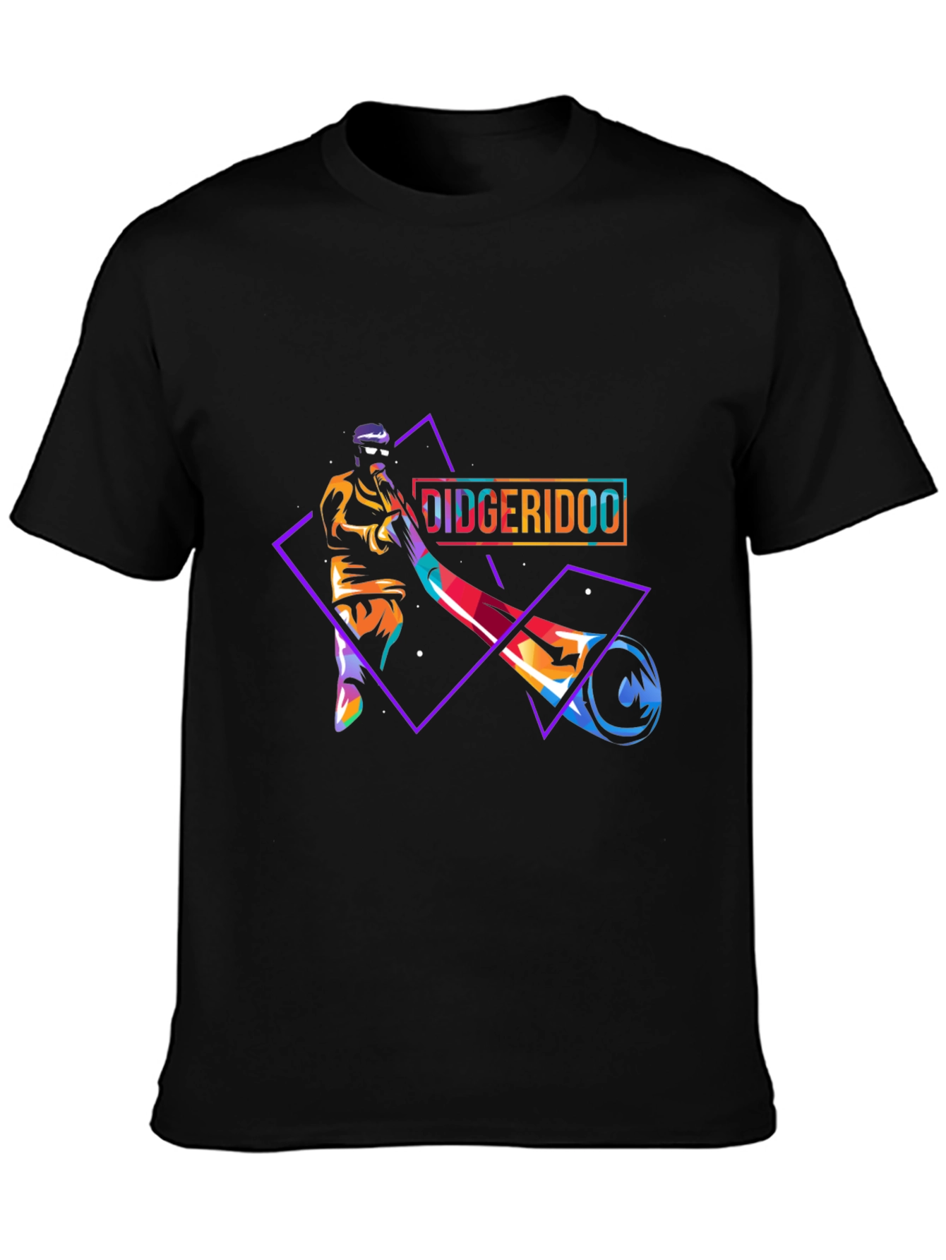 Didgeridoo Player Graphic Tee - Unique Musician T-Shirt
