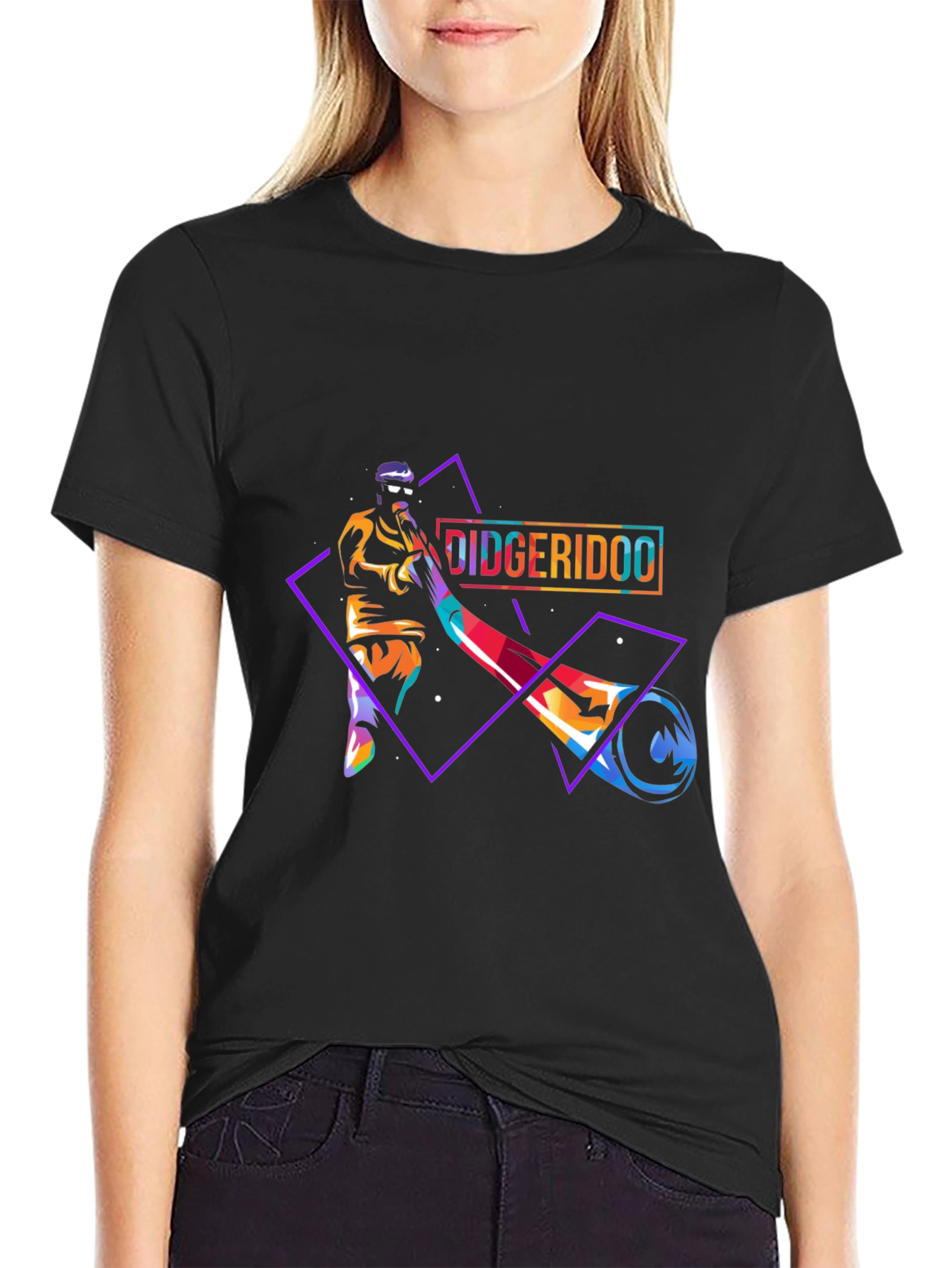 Didgeridoo Player Graphic Tee - Unique Musician T-Shirt