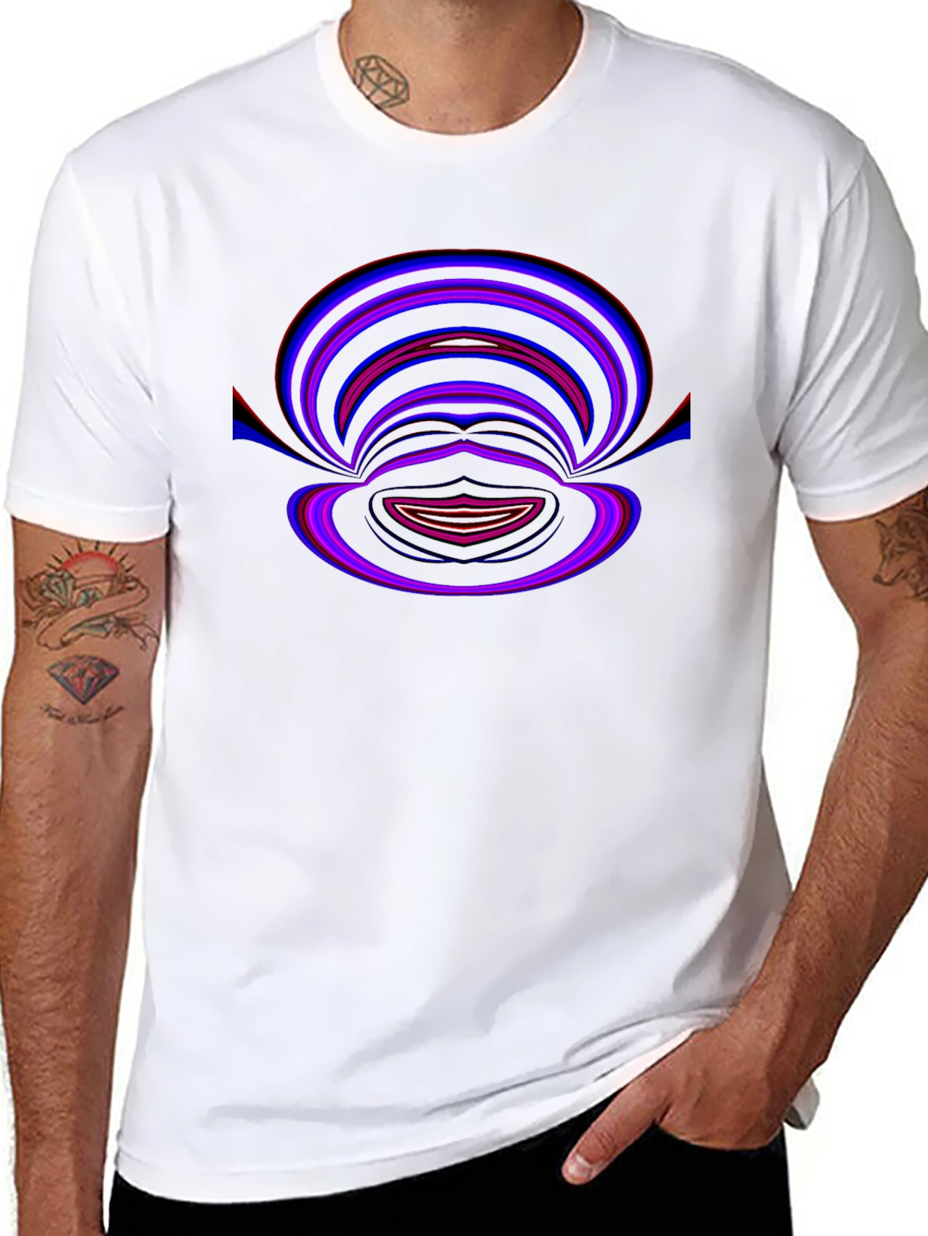 Abstract Graphic Print T-Shirt