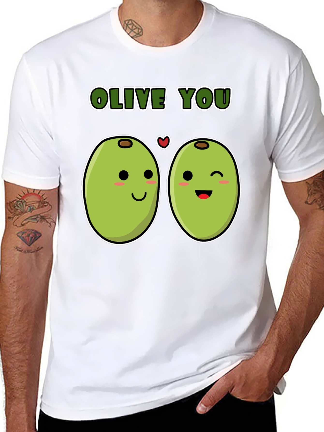 Olive You Funny Pun T-Shirt