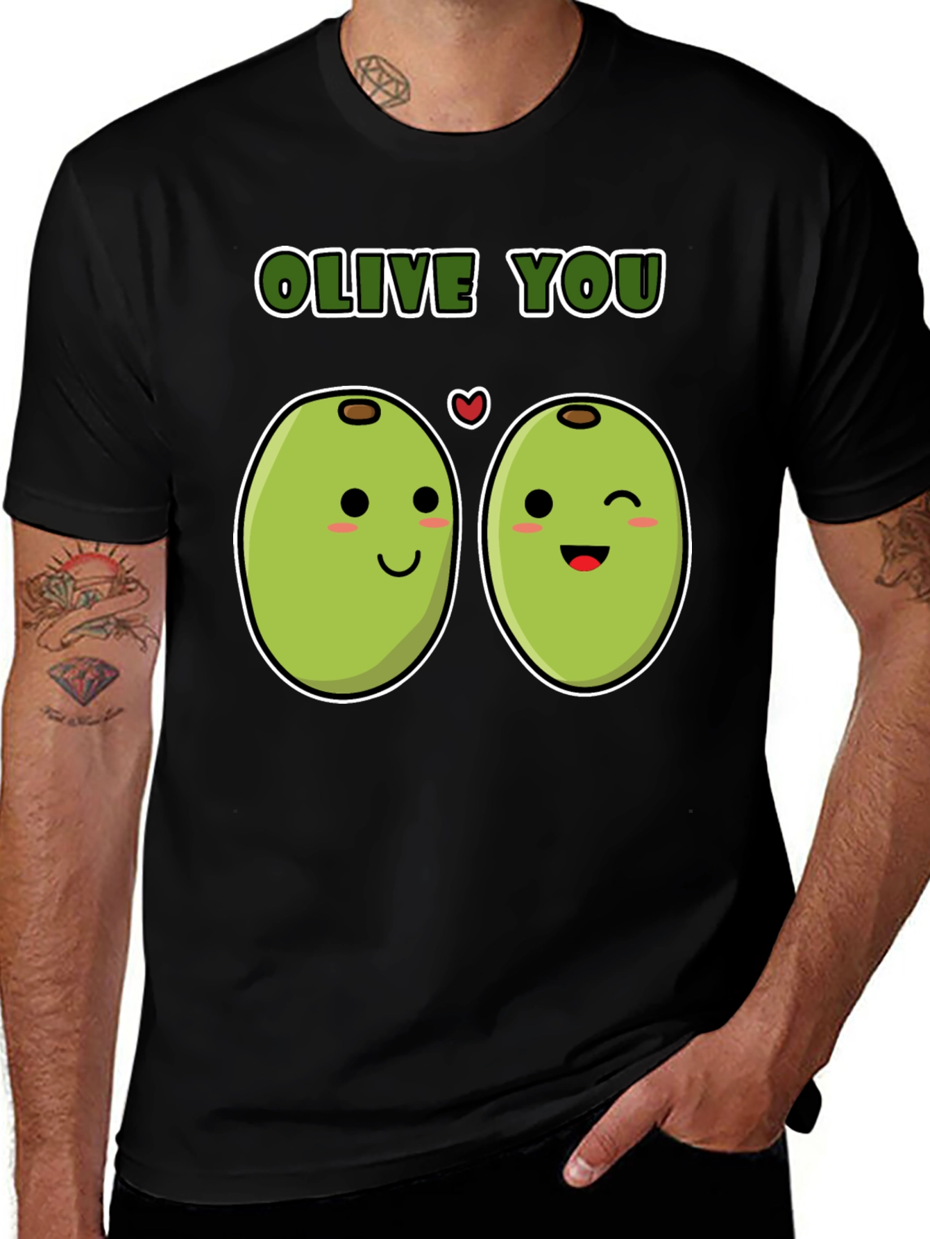 Olive You Funny Pun T-Shirt