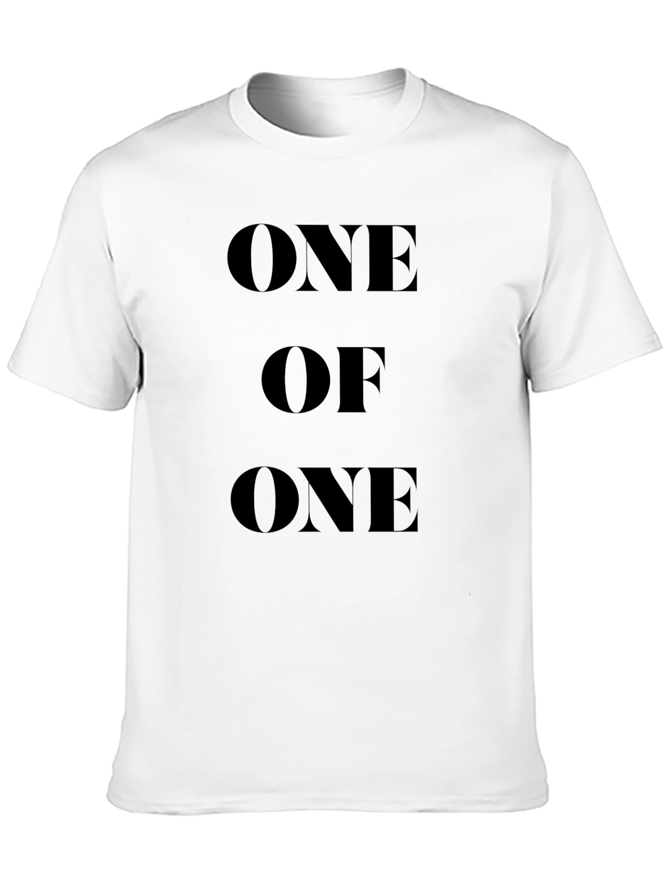 Unique One Of One Black Graphic T-Shirt