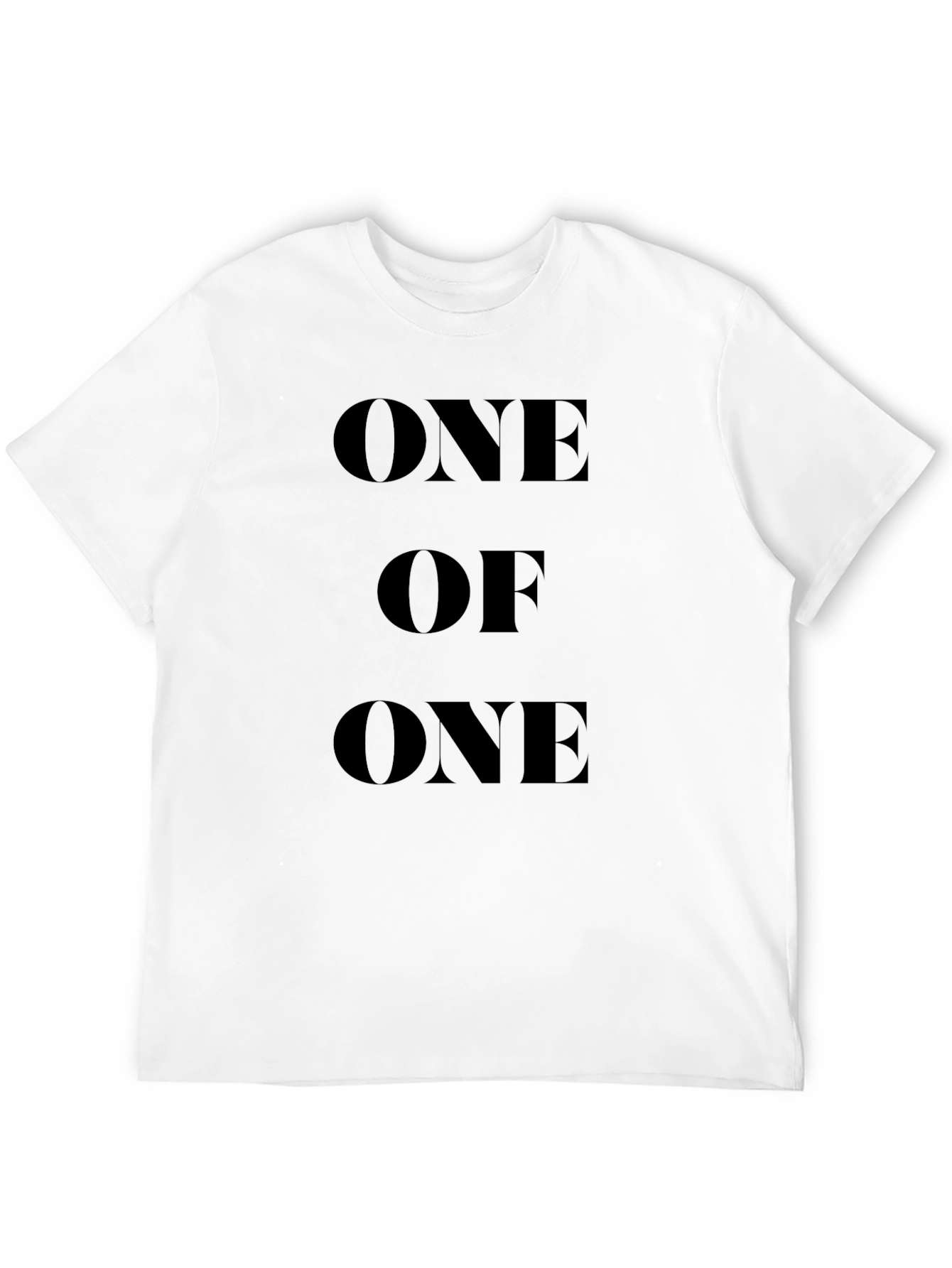Unique One Of One Black Graphic T-Shirt