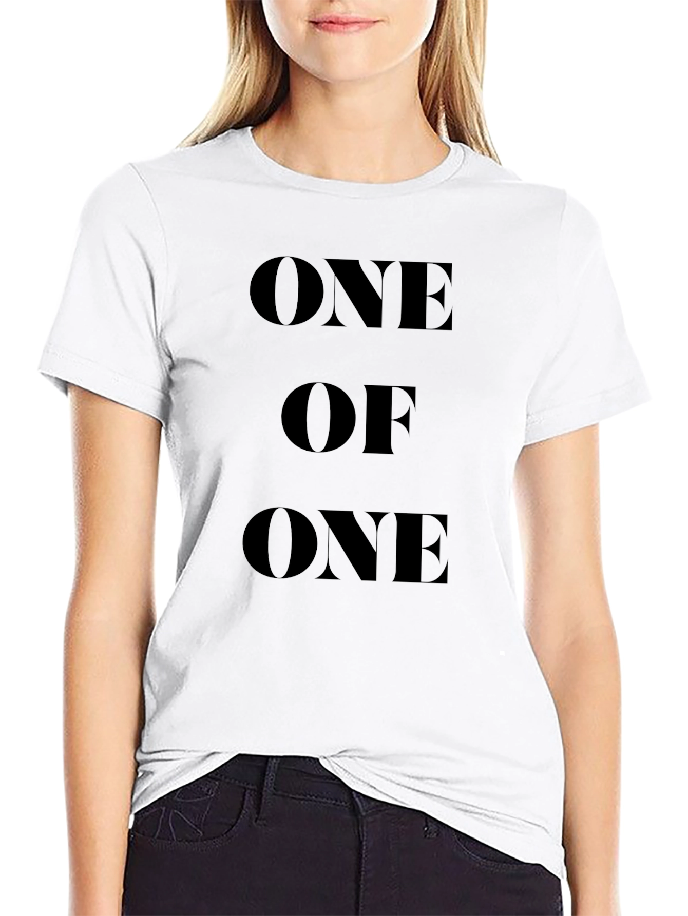 Unique One Of One Black Graphic T-Shirt