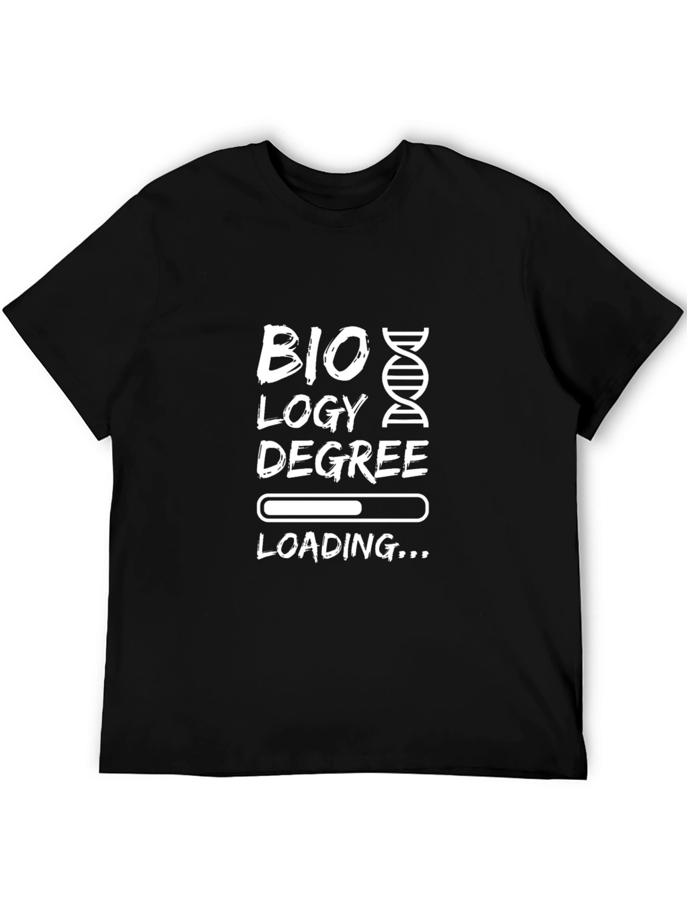 Biology Degree Loading T-Shirt - Black