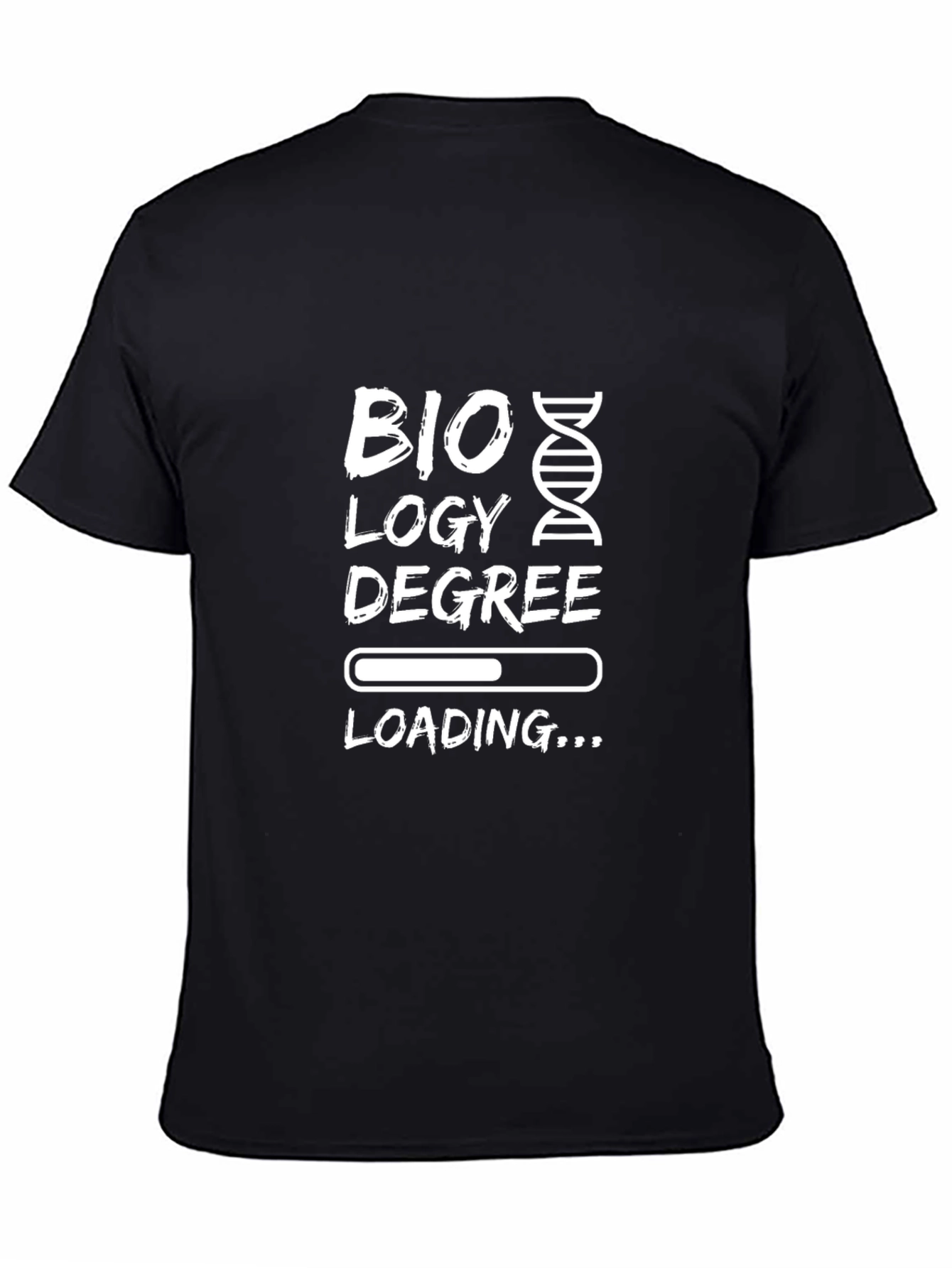 Biology Degree Loading T-Shirt - Black