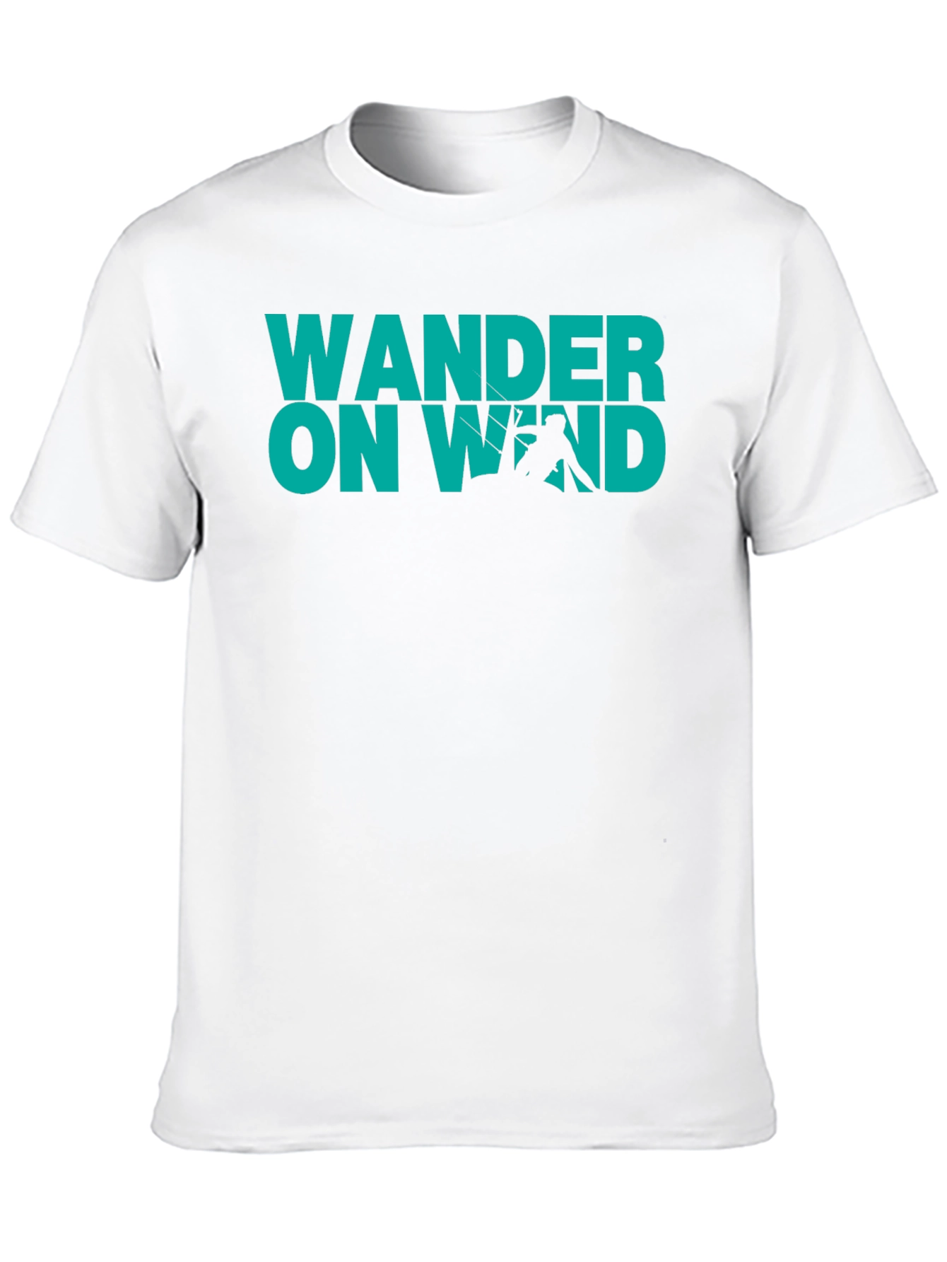 Wander On Wind Black Graphic T-Shirt