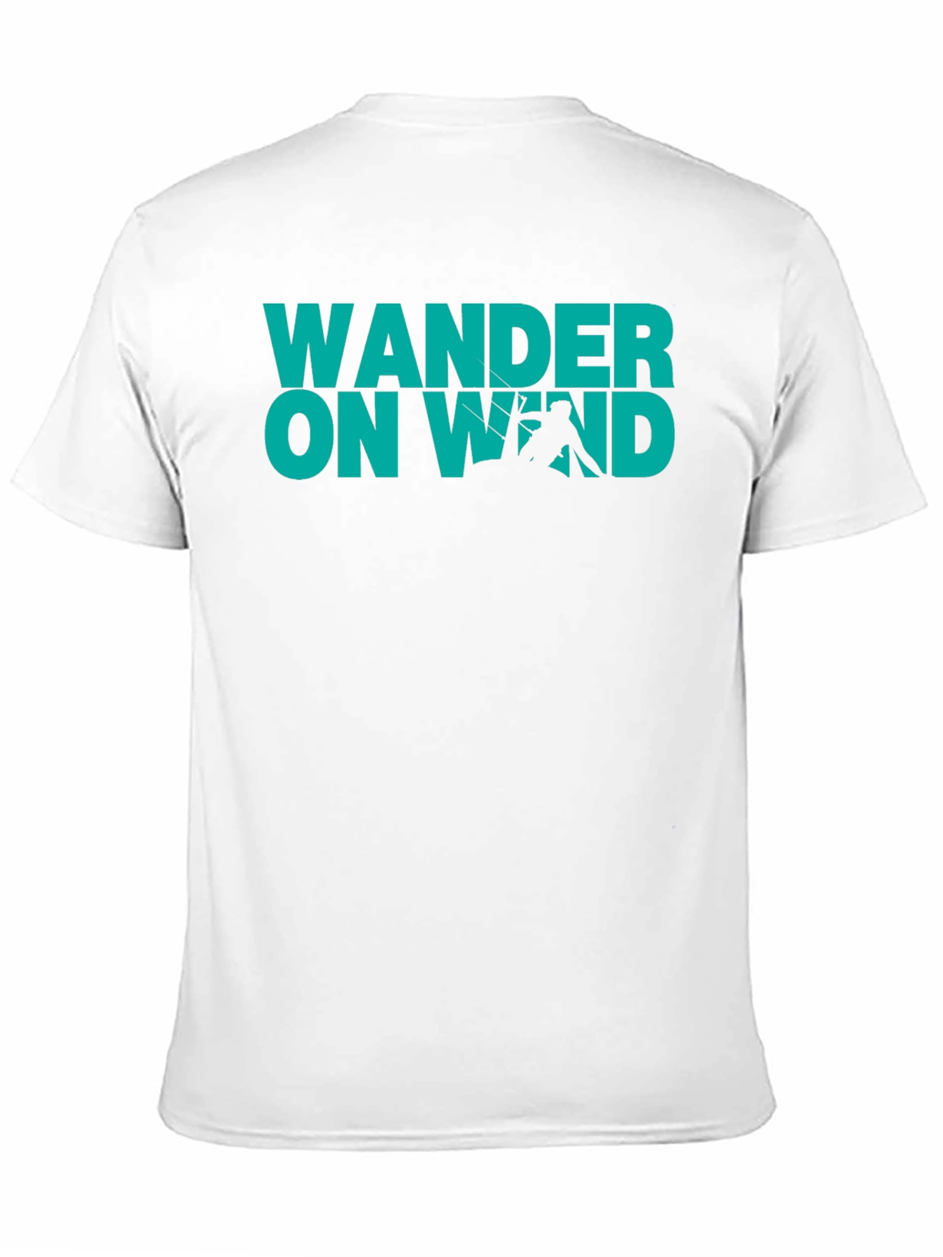 Wander On Wind Black Graphic T-Shirt
