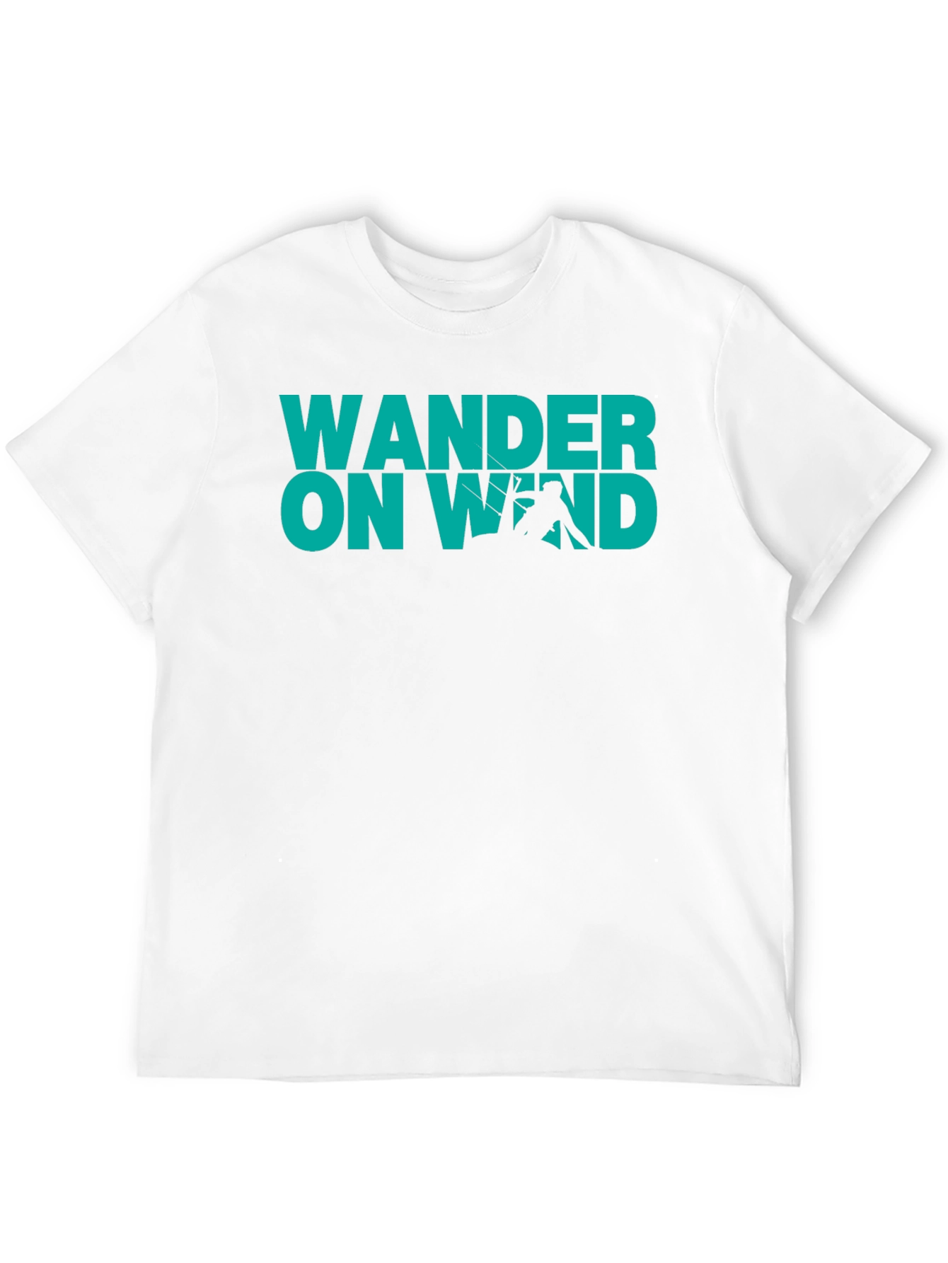Wander On Wind Black Graphic T-Shirt