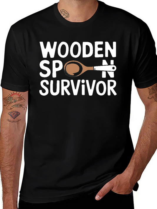 Wooden Spoon Survivor Novelty T-Shirt