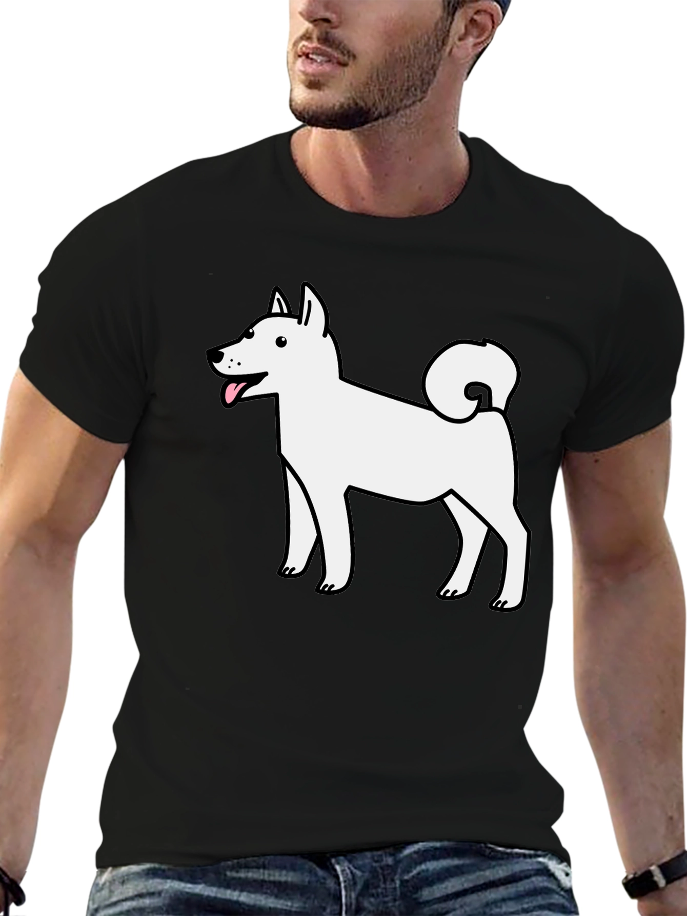 Dog Graphic Tee - Cute Cartoon Design