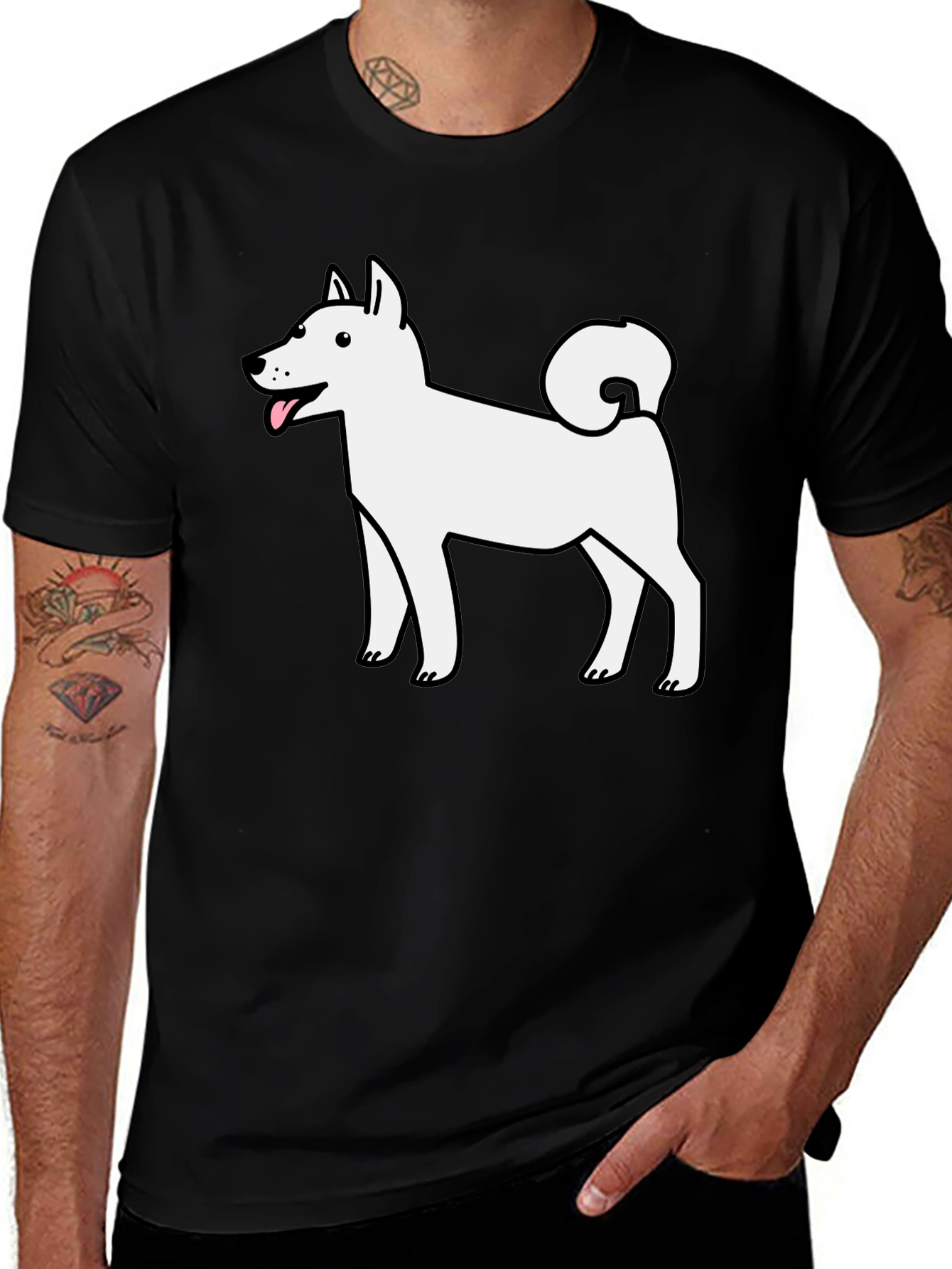 Dog Graphic Tee - Cute Cartoon Design