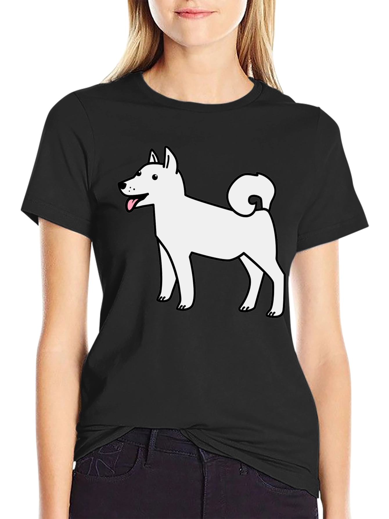 Dog Graphic Tee - Cute Cartoon Design
