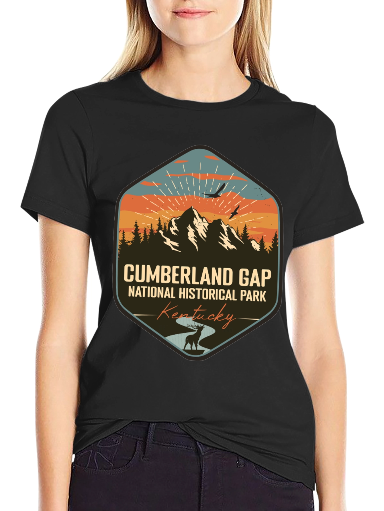 Cumberland Gap National Park Black T-Shirt