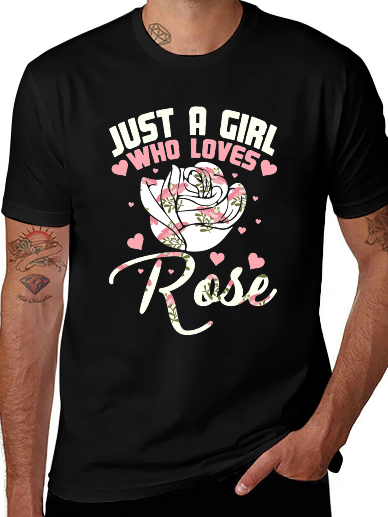 Just A Girl Who Loves Roses T-Shirt
