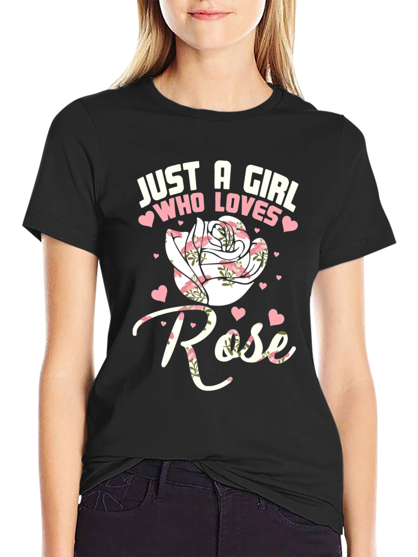 Just A Girl Who Loves Roses T-Shirt