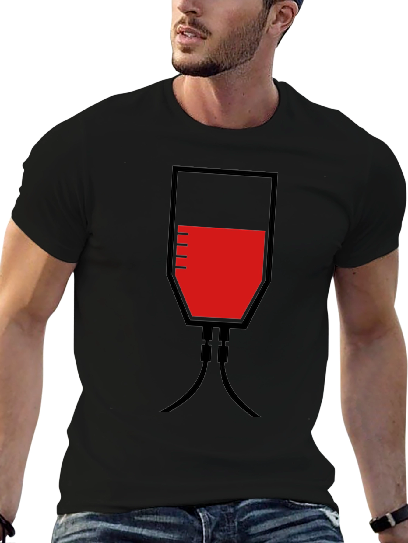 Blood Bag Graphic T-Shirt - Novelty Medical Tee