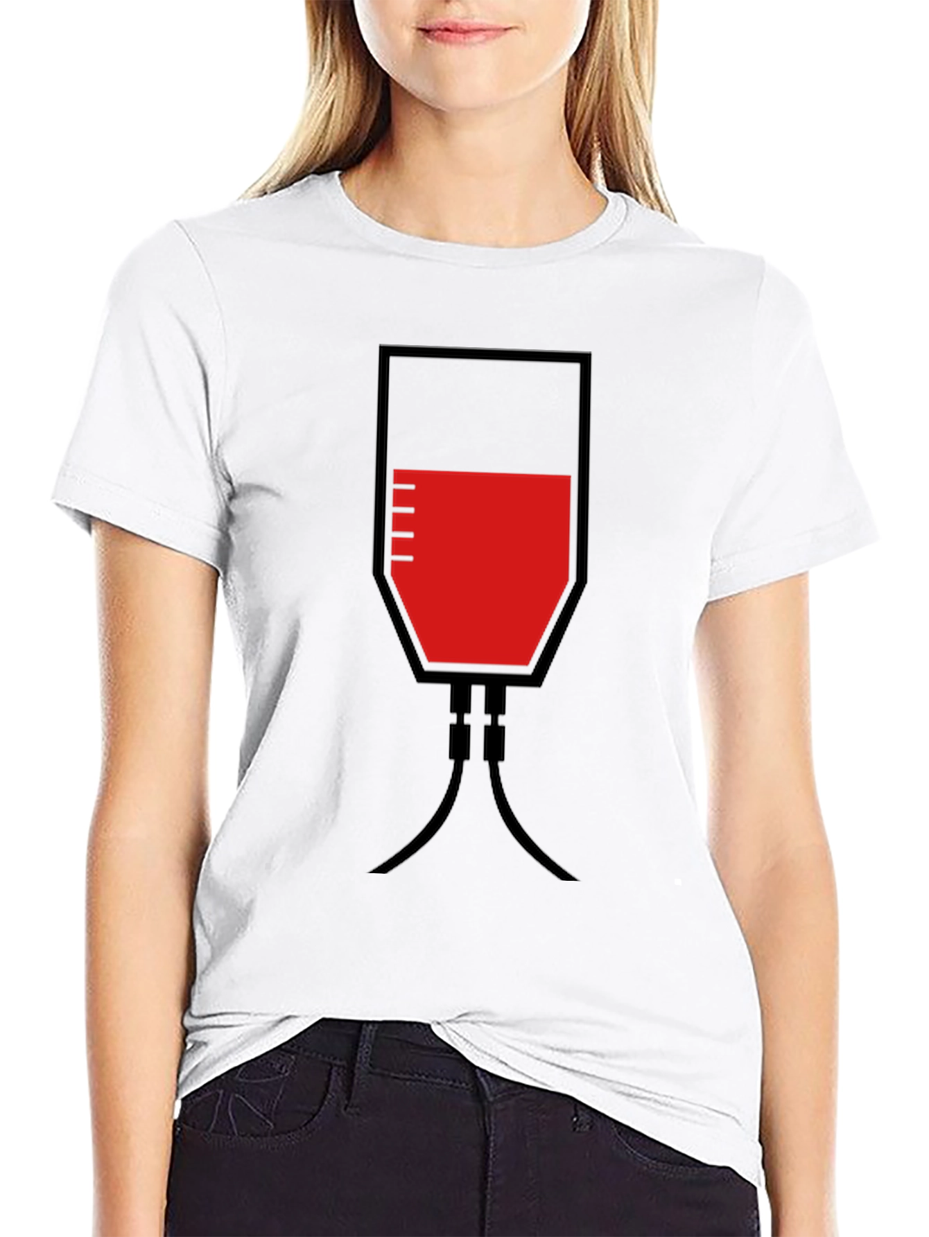 Blood Bag Graphic T-Shirt - Novelty Medical Tee