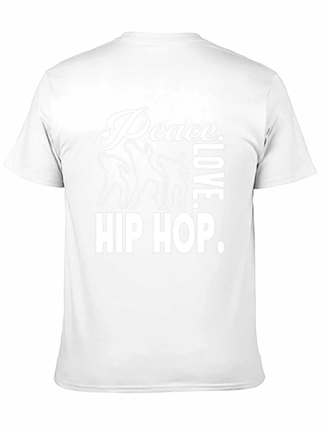 Peace Love Hip Hop Graphic Tee - Black