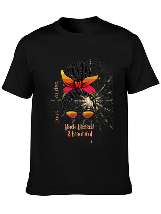 Black Blessed & Beautiful Graphic Tee